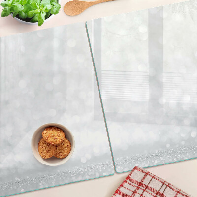 Planche à découper en verre Bokeh scintillant avec effet de lumière