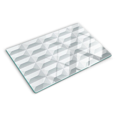 Planche à découper verre Géométrie du cube 3D
