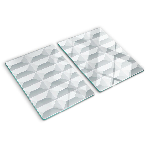 Planche à découper verre Géométrie du cube 3D