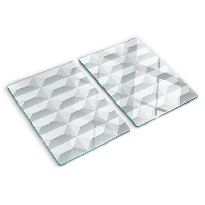 Planche à découper verre Géométrie du cube 3D