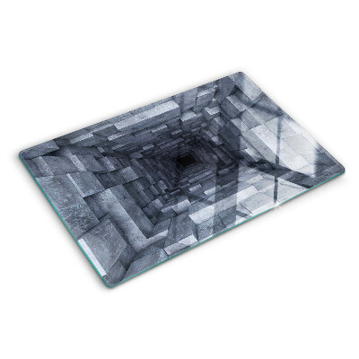 Planche à découper en verre Illusion du trou profond