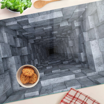 Planche à découper en verre Illusion du trou profond