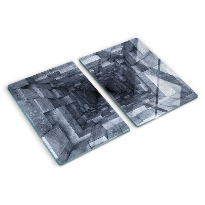Planche à découper en verre Illusion du trou profond