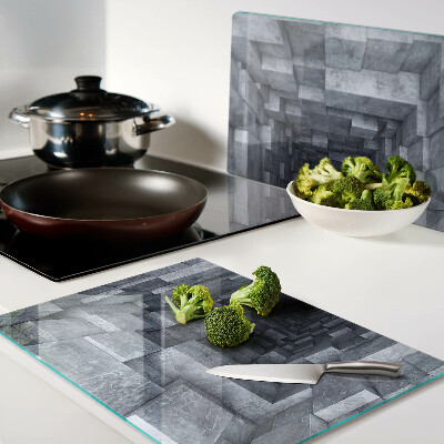 Planche à découper en verre Illusion du trou profond