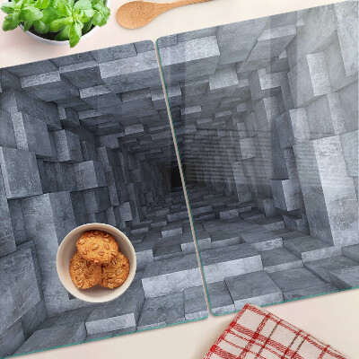 Planche à découper en verre Illusion du trou profond
