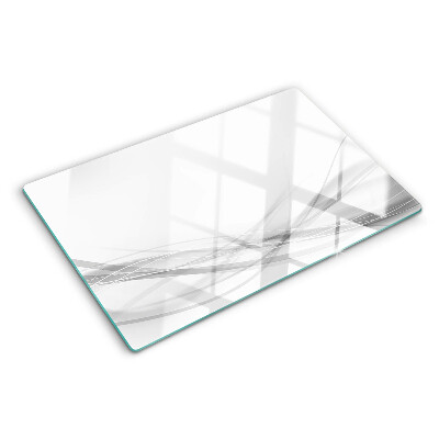 Planche à découper verre Lignes et vagues abstraites
