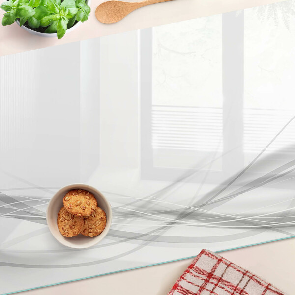 Planche à découper verre Lignes et vagues abstraites