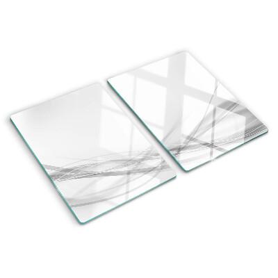 Planche à découper verre Lignes et vagues abstraites