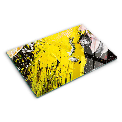 Planche à découper en verre Paysage abstrait aux couleurs intenses