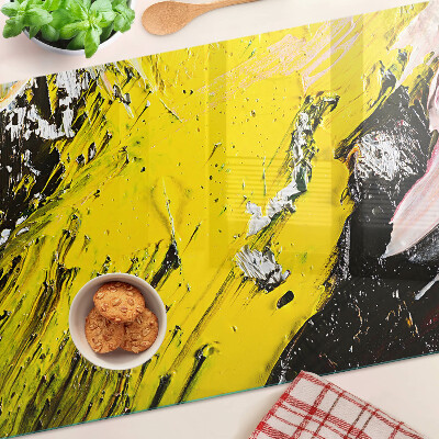 Planche à découper en verre Paysage abstrait aux couleurs intenses