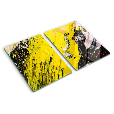 Planche à découper en verre Paysage abstrait aux couleurs intenses