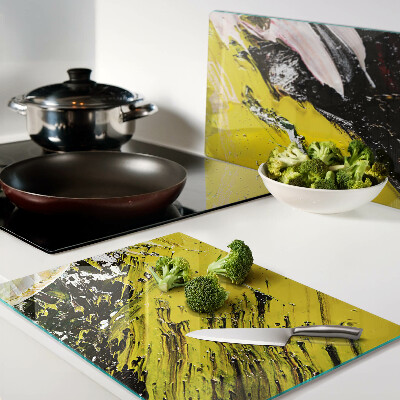 Planche à découper en verre Paysage abstrait aux couleurs intenses