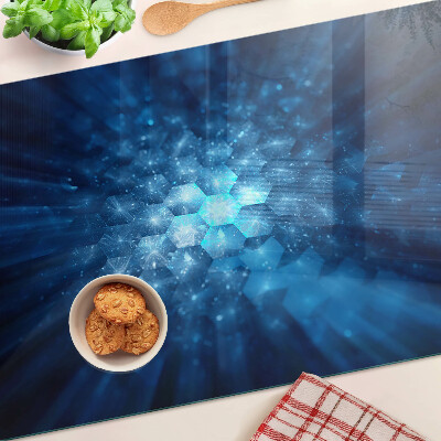 Planche à découper verre Rayons de lumière bleue