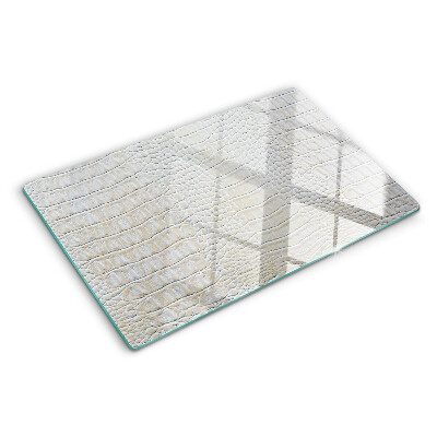 Planche à découper en verre Motif peau de crocodile