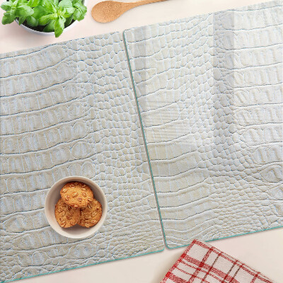 Planche à découper en verre Motif peau de crocodile