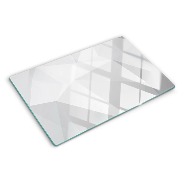 Planche à découper en verre Formes géométriques dans des tons de gris