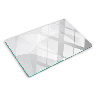 Planche à découper en verre Formes géométriques dans des tons de gris