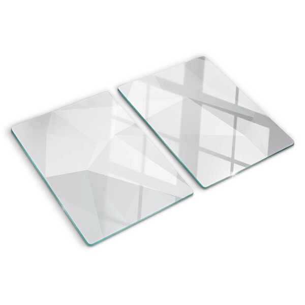 Planche à découper en verre Formes géométriques dans des tons de gris