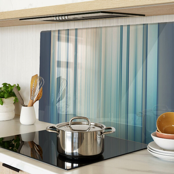 Planche à découper verre Lignes abstraites dans des tons de bleu