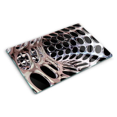 Planche à découper en verre Structure de maillage abstraite