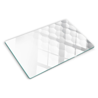 Planche à découper verre Motif hexagonal
