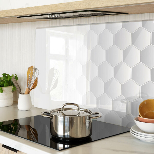 Planche à découper verre Motif hexagonal