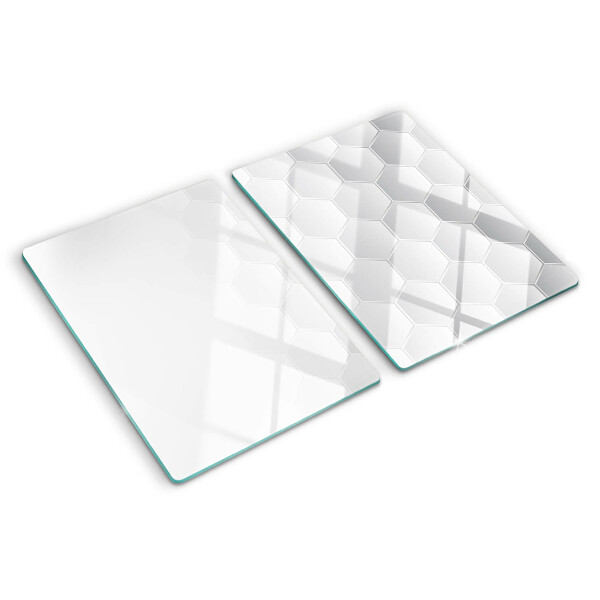 Planche à découper verre Motif hexagonal