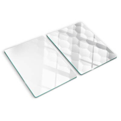 Planche à découper verre Motif hexagonal