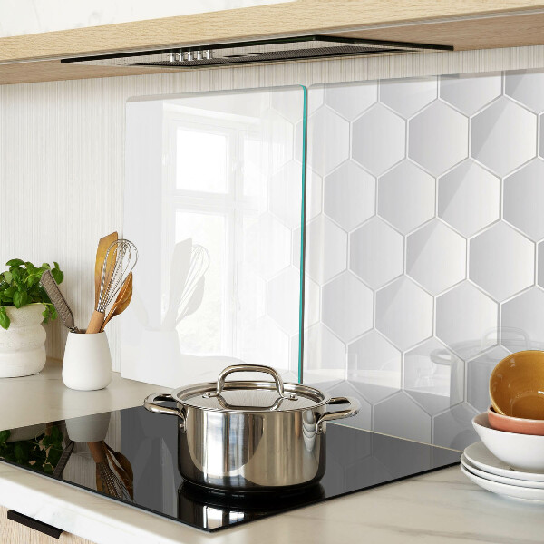 Planche à découper verre Motif hexagonal
