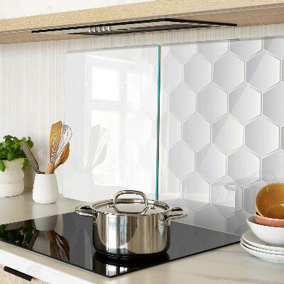 Planche à découper verre Motif hexagonal
