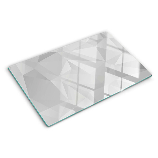 Planche à découper en verre Géométrie en nuances de gris