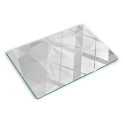 Planche à découper en verre Géométrie en nuances de gris
