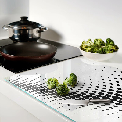 Planche à découper en verre Motif à pois