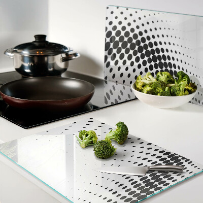 Planche à découper en verre Motif à pois