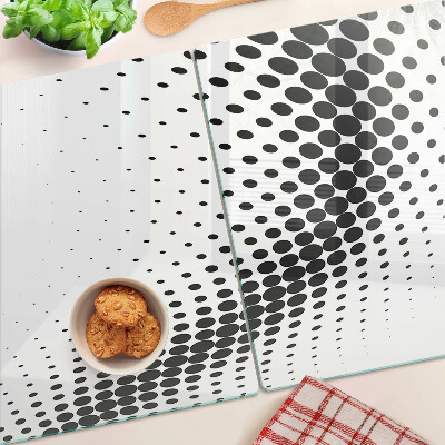 Planche à découper en verre Motif à pois