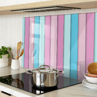 Planche à découper en verre Géométrie aux couleurs pastel