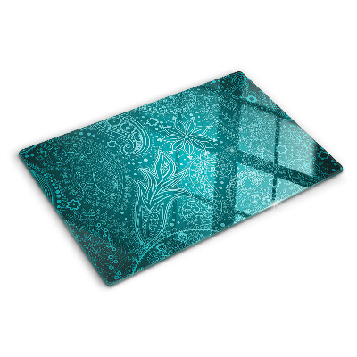 Planche à découper en verre Motif cachemire