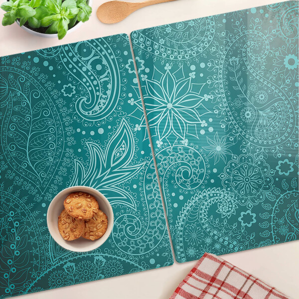 Planche à découper en verre Motif cachemire
