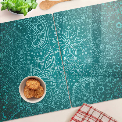 Planche à découper en verre Motif cachemire