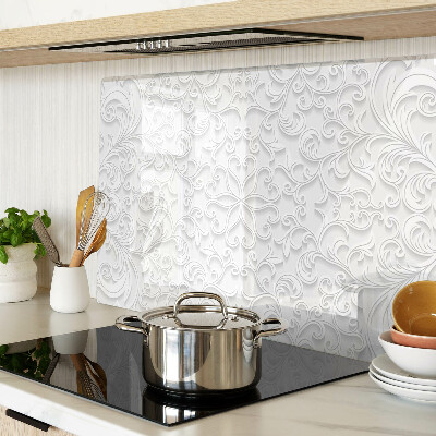 Planche à découper verre Motif floral avec des vagues