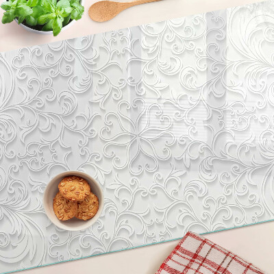 Planche à découper verre Motif floral avec des vagues