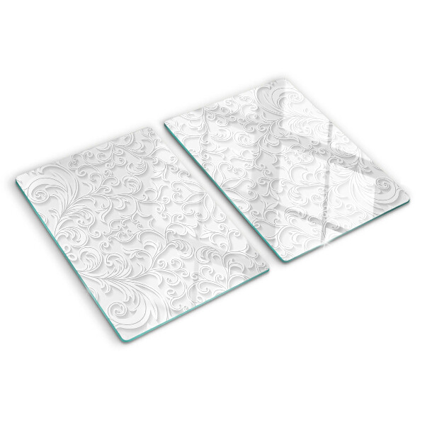 Planche à découper verre Motif floral avec des vagues
