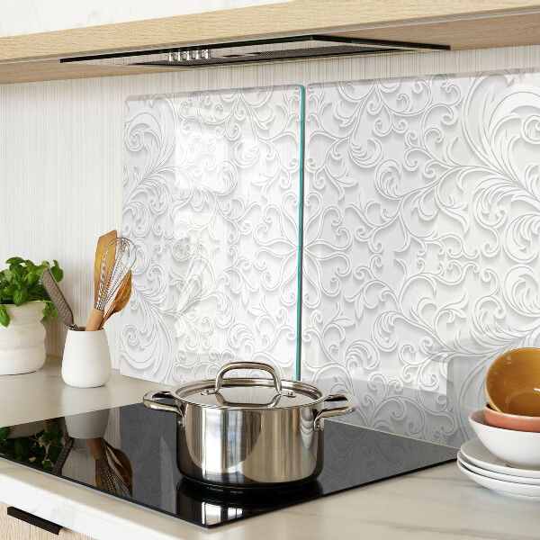 Planche à découper verre Motif floral avec des vagues