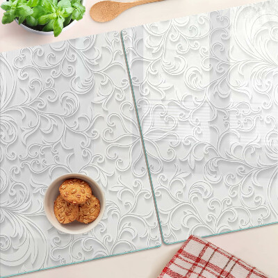 Planche à découper verre Motif floral avec des vagues