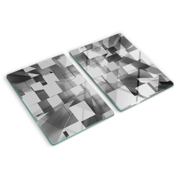 Planche à découper en verre Formes géométriques abstraites