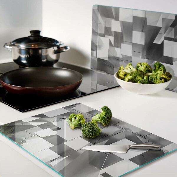Planche à découper en verre Formes géométriques abstraites