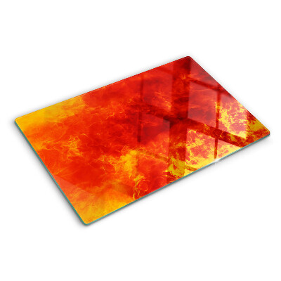 Planche à découper en verre Feu et flammes