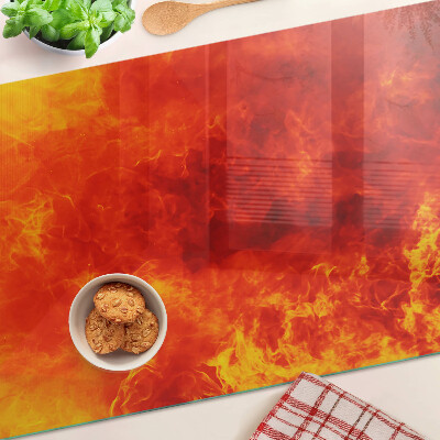Planche à découper en verre Feu et flammes