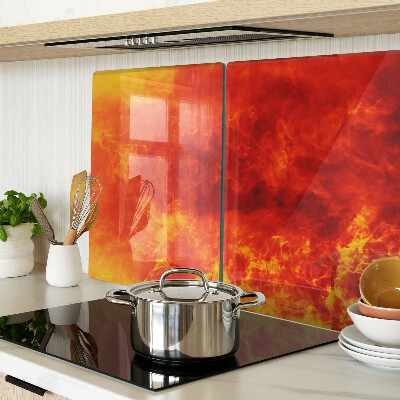 Planche à découper en verre Feu et flammes
