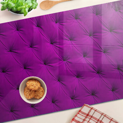 Planche à découper verre matelassage violet